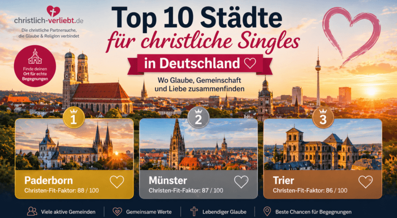 Top 10 Städte für christliche Singles in Deutschland